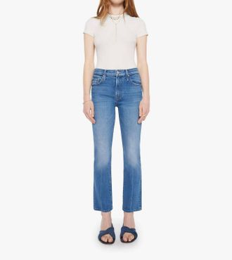 Mother Inside High Rise Ankle Bootcut Jeans In Get Two Birds Stoned