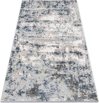 RugsX Rugsx - Tappeto Acrilico Vals 8121 Astrazione Vintage Grigio / Blu Grey 70x140 Cm