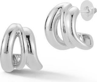 Glaze Jewelry Triple Hoop Earrings in Silver at Nordstrom Rack