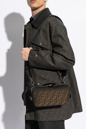 Fendi Shoulder Bag Siesta, Mens, Brown