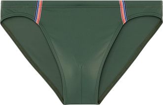 HOM Nautical Cup Swim Micro Brief in Khaki Green at Nordstrom, Size Xx-Large