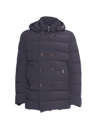 Moorer Florio Blue Padded Double-Breasted Jacket