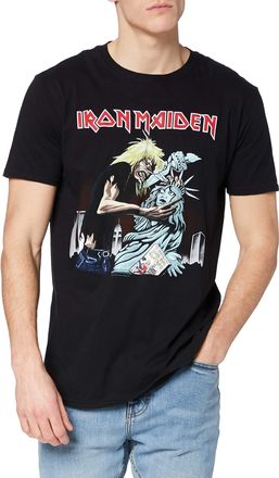 Iron Maiden Mens New York Short Sleeve T-Shirt, Black, Large