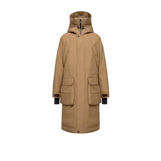 Moncler Moncler Foux Gore-tex Laminate Hooded Long Down Ski Jacket, Men, Beige, Size: 2