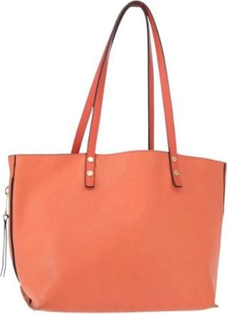 Chlo&eacute; Pre-owned Tote Bags, female, Orange, Size: ONE SIZE Pre-owned Leather Tote Bag