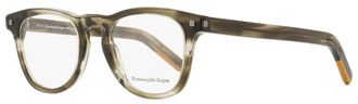 Ermenegildo Zegna 5137 Rectangular Acetate Optical Eyeglasses - Gray