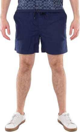 Coach Drawstring Jacquard Woven Shorts, Size Large