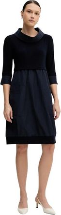 Joseph Ribkoff Cocoon Jurk - Dames - Korte kleedjes - Blauw - 4XL - Polyester - Kleedjes