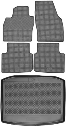 OEM Set Di Tappetini In Gomma Per Auto E Tappetino Per Bagagliaio Per Skoda Scala Hatchback Del 2019