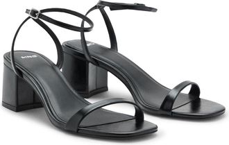 Mango Tica Ankle Strap Sandal in Black at Nordstrom, Size 7.5Us