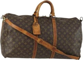 Louis Vuitton Pre-owned Weekend Bags, female, Brown, Size: ONE SIZE Pre-owned Canvas Weekend Bag