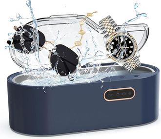 OEM Dispositivo De Limpieza Ultras&oacute;nica De Joyas, Limpiador Ultras&oacute;nico De Gafas De 450 Ml Con 4 Temporizadores, Limpiador Ultras&oacute;nico Port&aacute;til De 45 Khz 