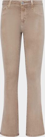 L'agence Selma High-Rise Coated Sleek Baby Boot Jeans