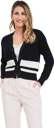Max Mara Stijlvolle Morena Cardigan voor Vrouwen - Dames - Vesten - Zwart - M - Truien & Vesten