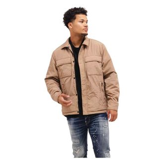 Emporio Armani Jassen, Heren, Bruin, XL, Polyester, Bomberjack