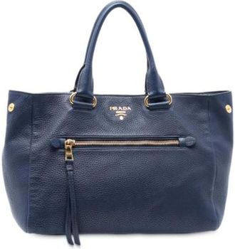 Prada Pre-owned Handbags, female, Blue, Size: ONE SIZE Pre-owned Vintage Handbag