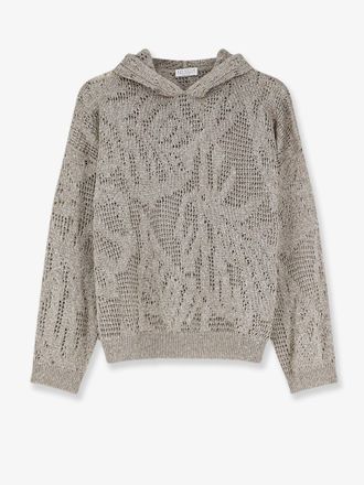 Brunello Cucinelli Maglia in misto lino e cotone - BRUNELLO CUCINELLI - gender_Woman