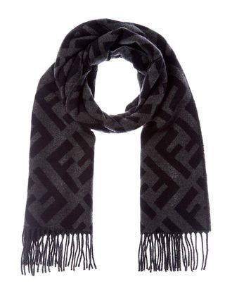 Fendi Fendi Ff Logo Cashmere Scarf
