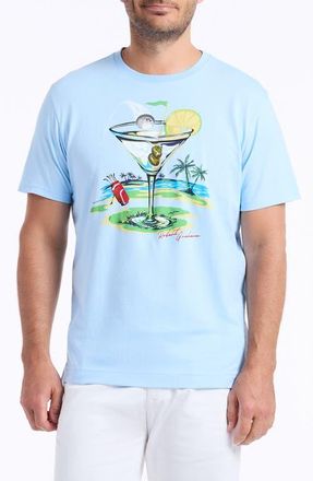 Robert Graham Hole In Fun Graphic T-Shirt in Light Blue at Nordstrom, Size Xxx-Large