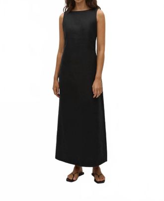 Faithfull The Brand Taylor Midi Dress In Black