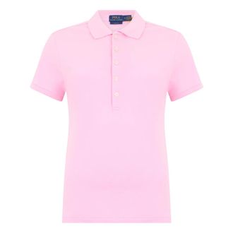 Polo Ralph Lauren Polo Shirts, female, Pink, Size: M Polo Slim Fit