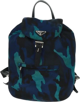 Prada Camouflage Backpack Tessuto Multicolour Nylon Backpack Bag (Pre-Owned)