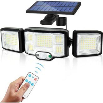 OEM Aplique Solar De Pared Para Exteriores Con 3 Cabezales, 192 Led, Detector De Movimiento, Iluminaci&oacute;n De Seguridad Impermeable Ip65 Fd77310229