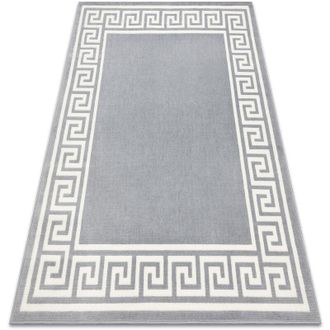RugsX Alfombra Bcf Morad Grek Griego - Gris Grey 240x340 Cm