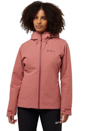 Jack Wolfskin Outdoorjacke JACK WOLFSKIN WISPER JACKET, Damen, Gr. XL, rot (mineral rot), Obermaterial: 100% Polyester, Jacken Outdoorjacke, Winddicht, atmungsaktiv