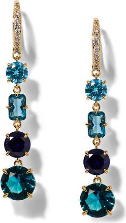 Nadri Stellar Linear Lever-Back Earrings in Gold at Nordstrom