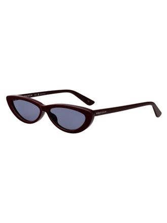 Alexander McQueen AM0535S Sculptural Acetate Cat-Eye Sunglasses - Red