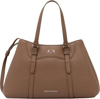 A|X Armani Exchange Borsa Shopper - - Bags - Donna - Marrone - ONE SIZE
