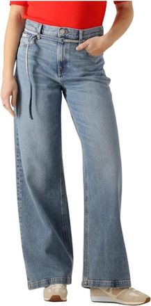 Calvin Klein Dames, Jeans, Blauw, Maat: W29 L32 Katoen