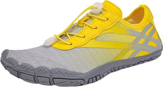 Generic 2026 Running Shoes Men and Women Casual Wading Fashionable Outdoor Beach Swimming Sneakers (Yellow, 5.5)