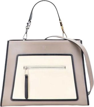 Fendi Pre-owned Handbags, female, Beige, Size: ONE SIZE Pre-owned Vintage Handbag