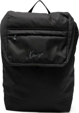 Kenzo Tassen, Heren, Zwart, ONE Size, Nylon, Signature Backpack