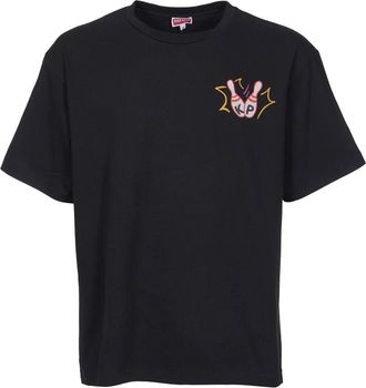 Kenzo Zwarte Katoenen Tops - Heren - T-shirts - Zwart - M - Katoen - Tops