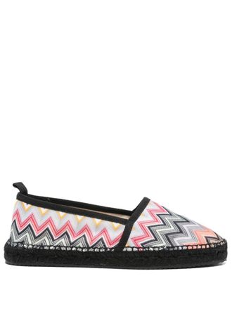 Missoni chevron-knit espadrilles - Black