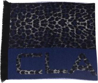 Cavalli Animalier Fantasy Logo Sjaal - Heren - Wintersjaals - Veelkleurig - ONE Size - Wol - Accessoires