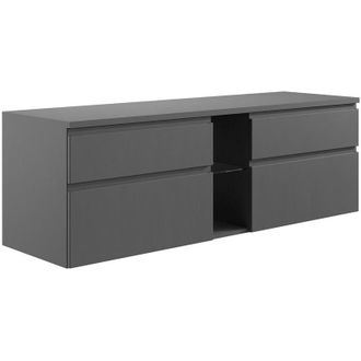 Vente-Unique Vente-unique - Mobile sotto lavabo sospeso 150 cm Grigio - magdalena ii