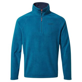 Craghoppers Heren Corey VI Half Zip Fleece Top (Poseidon Blauw)
