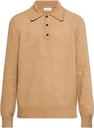Ferragamo Wollen Polo - Heren - Polos - Beige - M - Wol - Tops