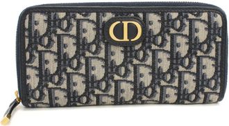 Dior Navy Long Wallet (Bi-Fold) (Pre-Owned)