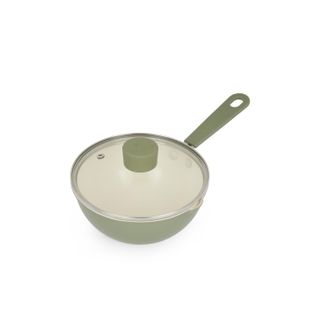 KASANOVA Wok 16 cm Mini Fantasy con coperchio verde