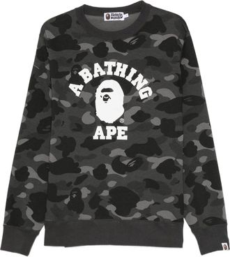 A Bathing Ape Color Camo College-Sweatshirt mit Rundhalsausschnitt M