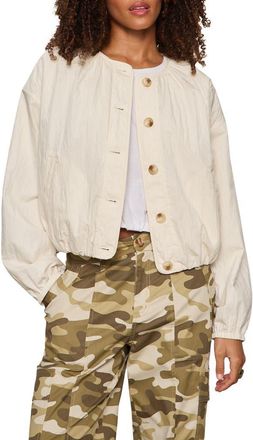 Sanctuary Dandelion Cotton Blend Quilted Jacket in Collagen White at Nordstrom, Size Xx-Small