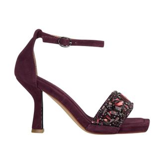 Alma En Pena Sandalen met hak en sierbandjes - Dames - Sandalen met hakken - Rood - 41 EU - Schoenen