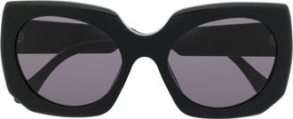 Marni Eyewear oversized square-frame sunglasses - unisex - Acetate - 56 - Black