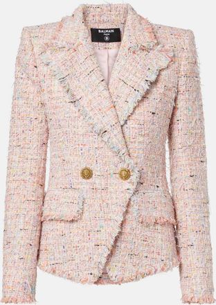 Balmain Double-breasted tweed jacket