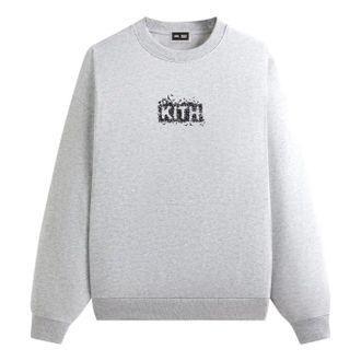 Kith x Batman Bats Vintage Nelson Crewneck Light Heather Grey KHM032789-002